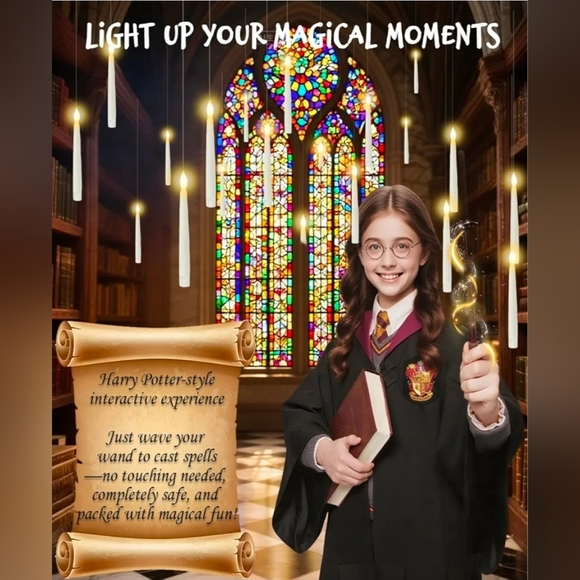 32pcs Floating Candles with Wand Magic Hanging Candles - Picture 2 of 11